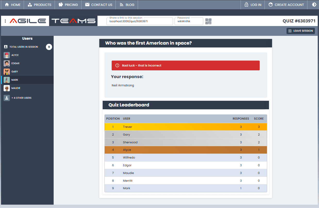 Interactive Screenshot